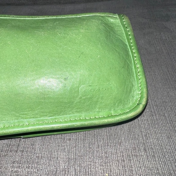Coach Green Pouch Bag Vintage - Picture 7 of 12